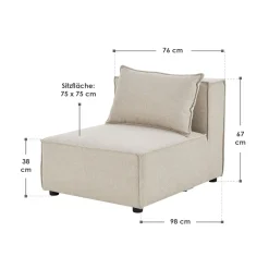 Modulares Sofa Domas - Variantenauswahl