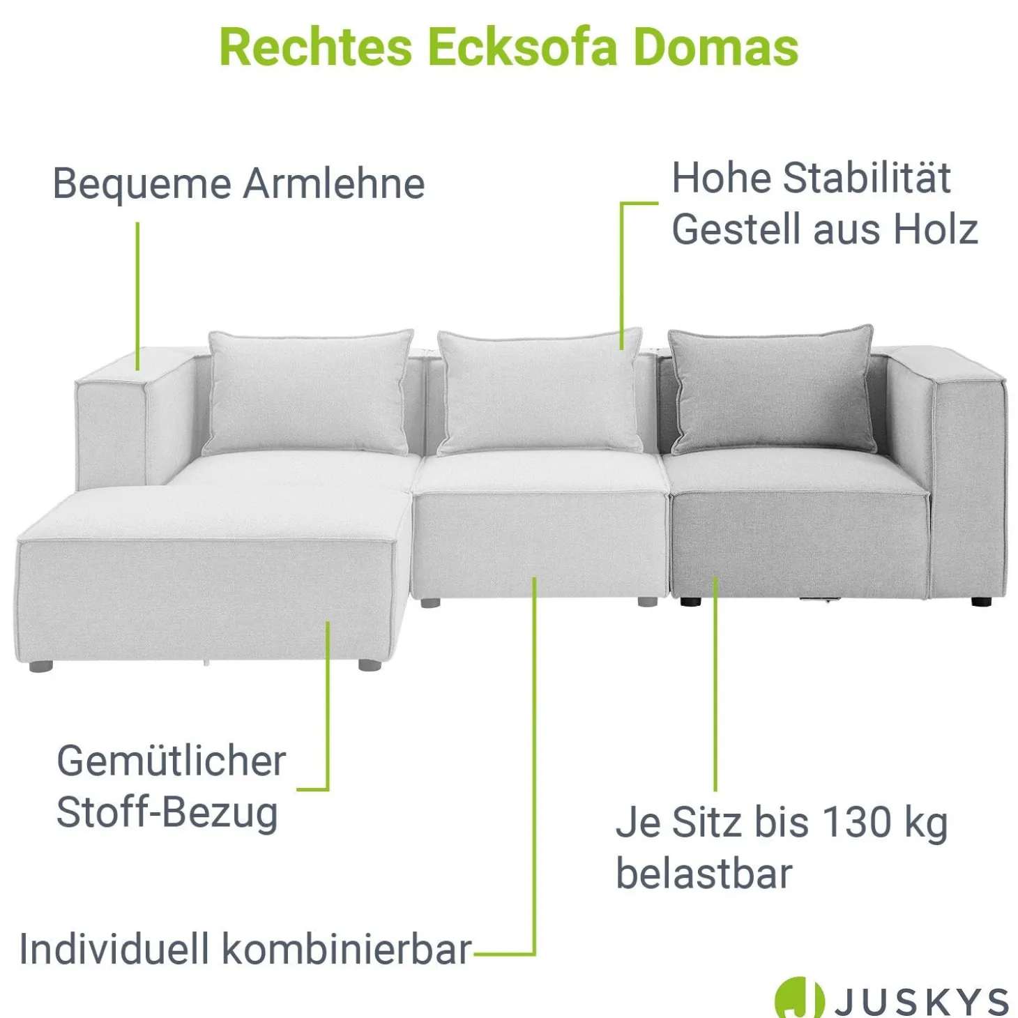 Modulares Sofa Domas - Variantenauswahl