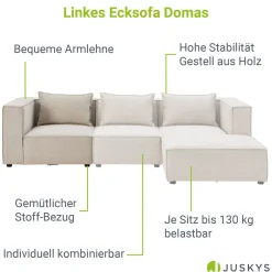 Modulares Sofa Domas - Variantenauswahl