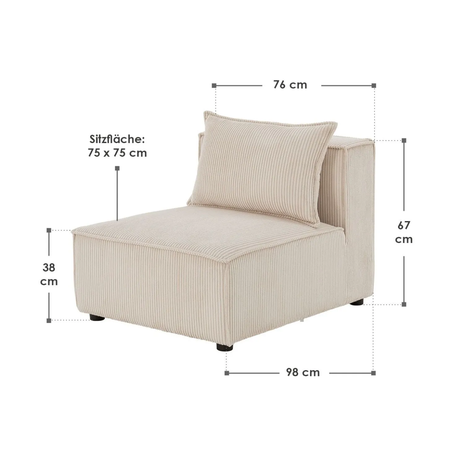 Modulares Sofa Domas - Variantenauswahl