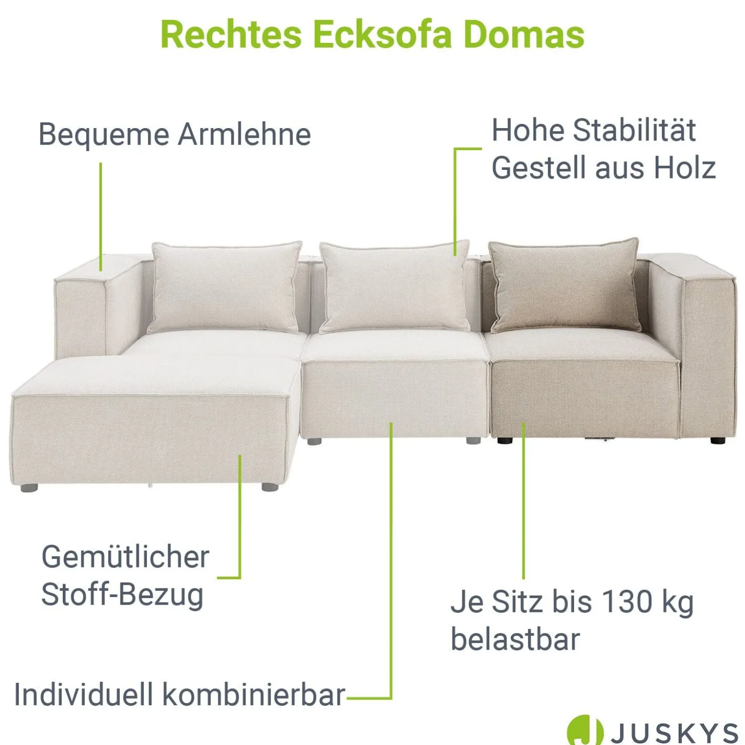Modulares Sofa Domas - Variantenauswahl