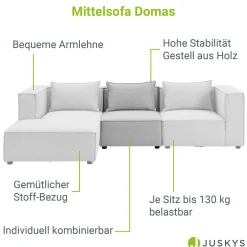 Modulares Sofa Domas - Variantenauswahl