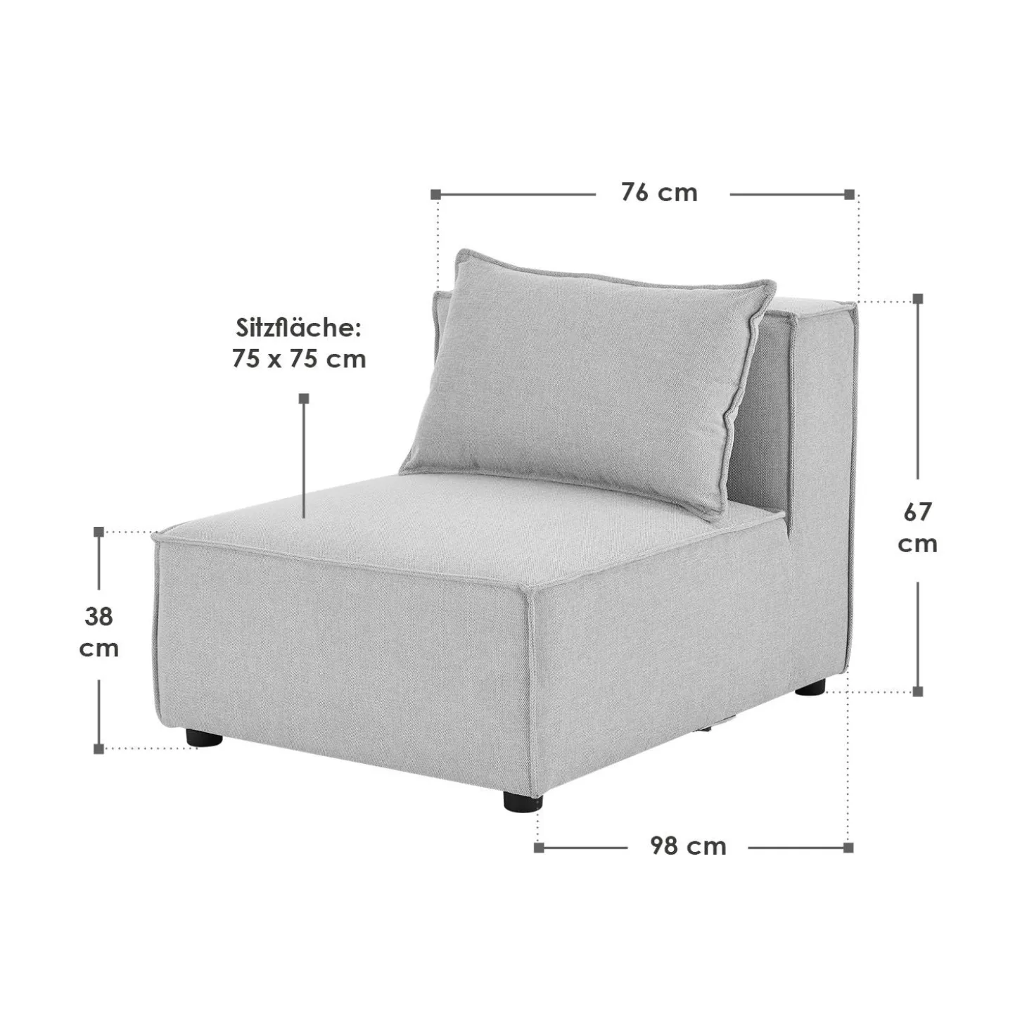 Modulares Sofa Domas - Variantenauswahl