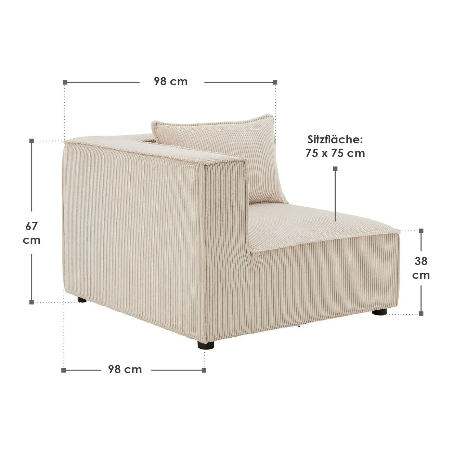 Modulares Sofa Domas - Variantenauswahl