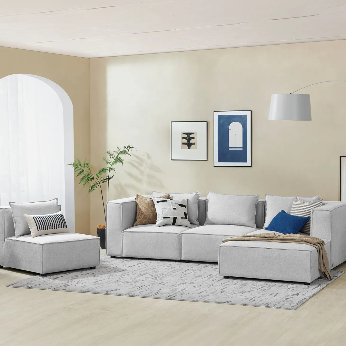 Modulares Sofa Domas XL - 4 Sitzer