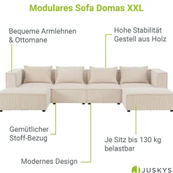 Modulares Sofa Domas XXL - Wohnlandschaft