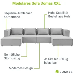 Modulares Sofa Domas XXL - Wohnlandschaft