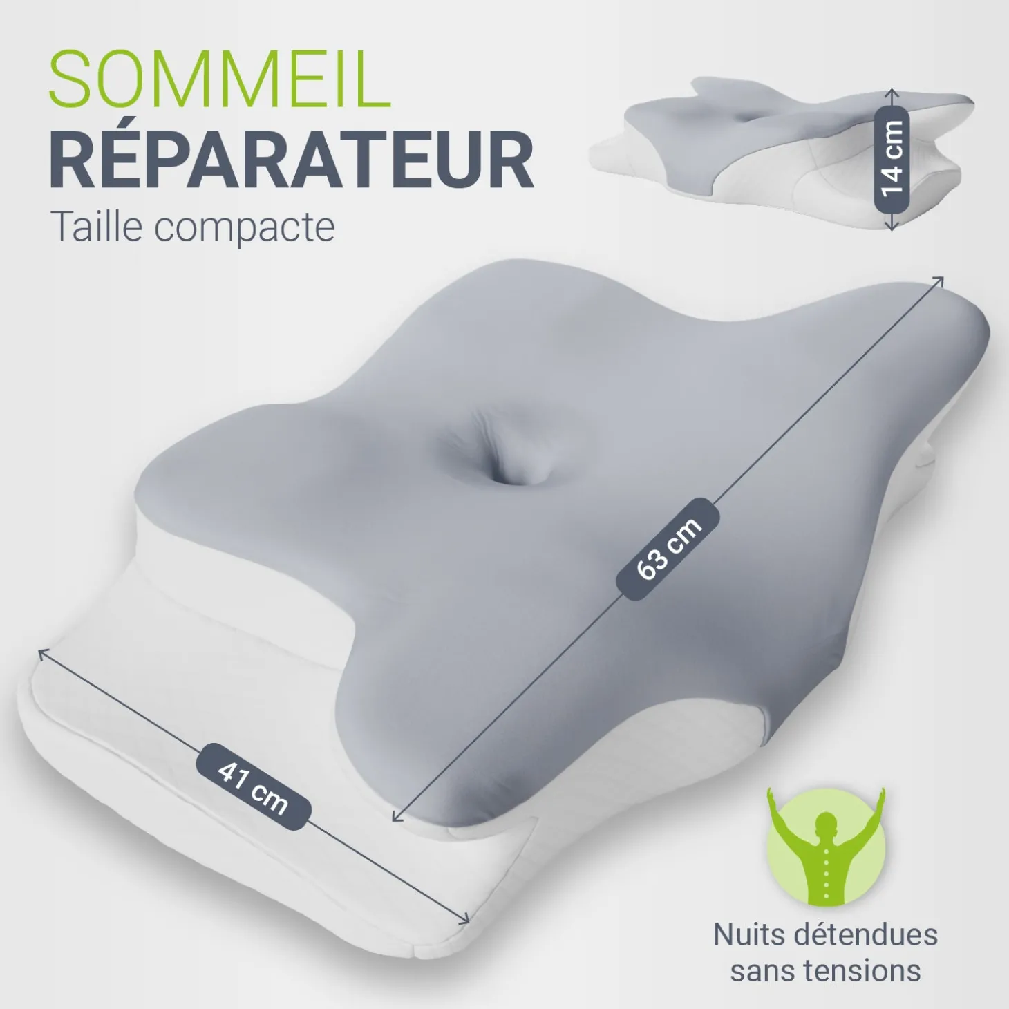 Nackenkissen orthopädisch aus Memory Foam