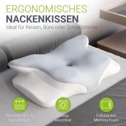 Nackenkissen orthopädisch aus Memory Foam