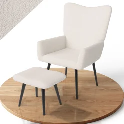 Ohrensessel mit optionalem Hocker Odense