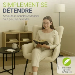 Ohrensessel mit optionalem Hocker Odense
