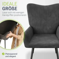 Ohrensessel mit optionalem Hocker Odense