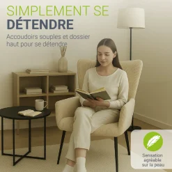Ohrensessel mit optionalem Hocker Odense