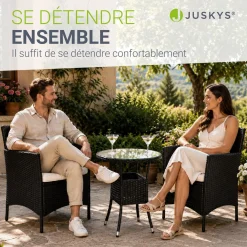 Polyrattan Balkon Set Bayamo