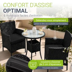 Polyrattan Balkon Set Bayamo