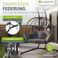 Polyrattan Doppelhängesessel Aria