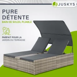 Polyrattan Doppelliege Syros