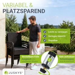 Polyrattan Gartenstühle Yoro