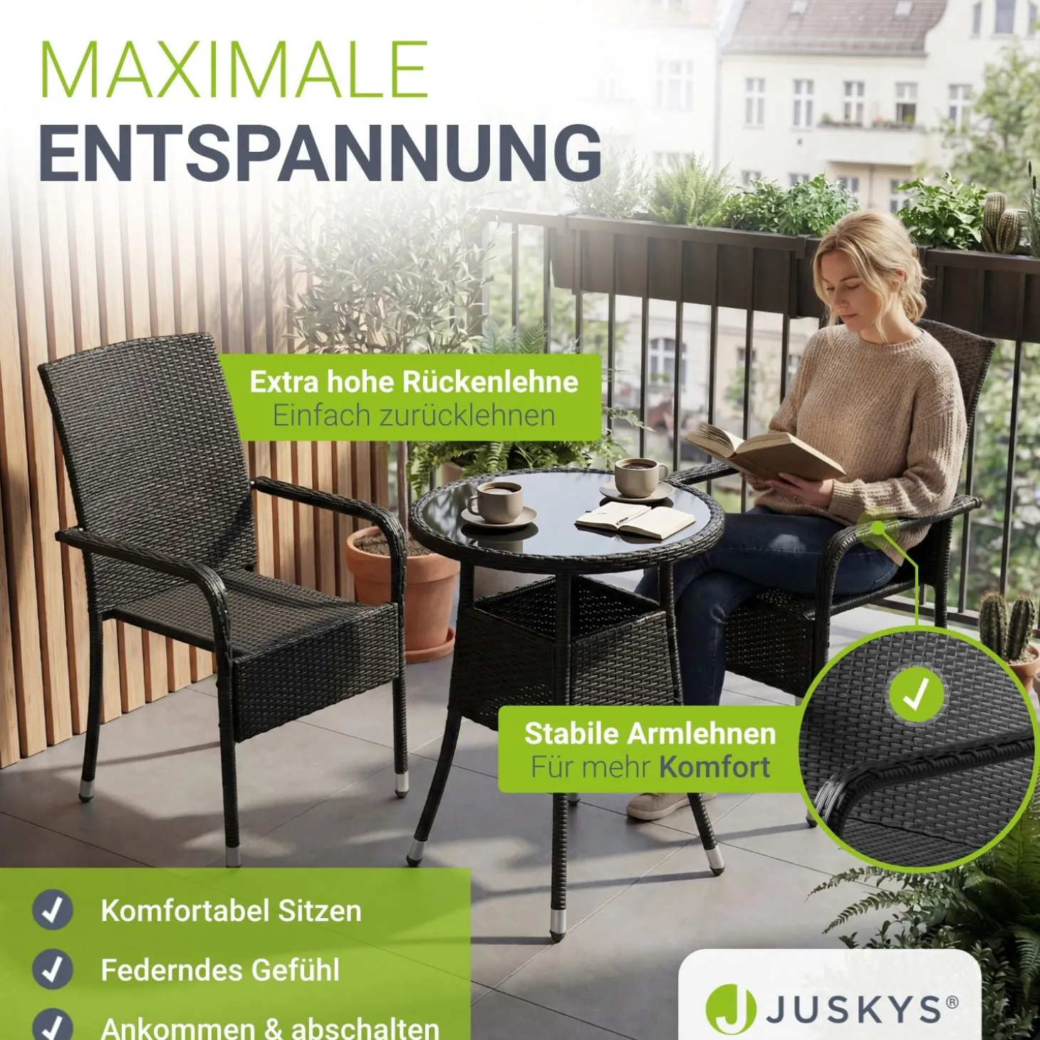 Polyrattan Gartenstühle Yoro