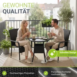 Polyrattan Gartenstühle Yoro