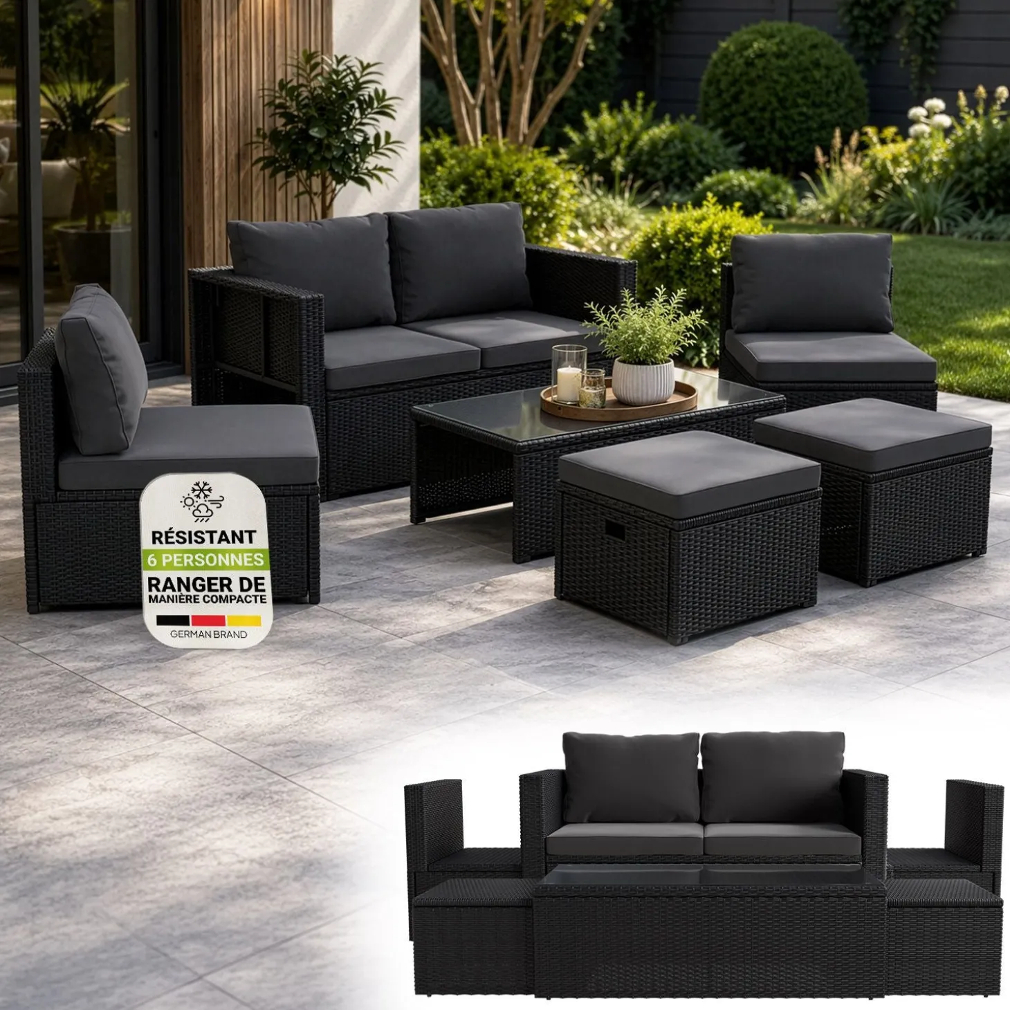 Polyrattan Lounge Salou
