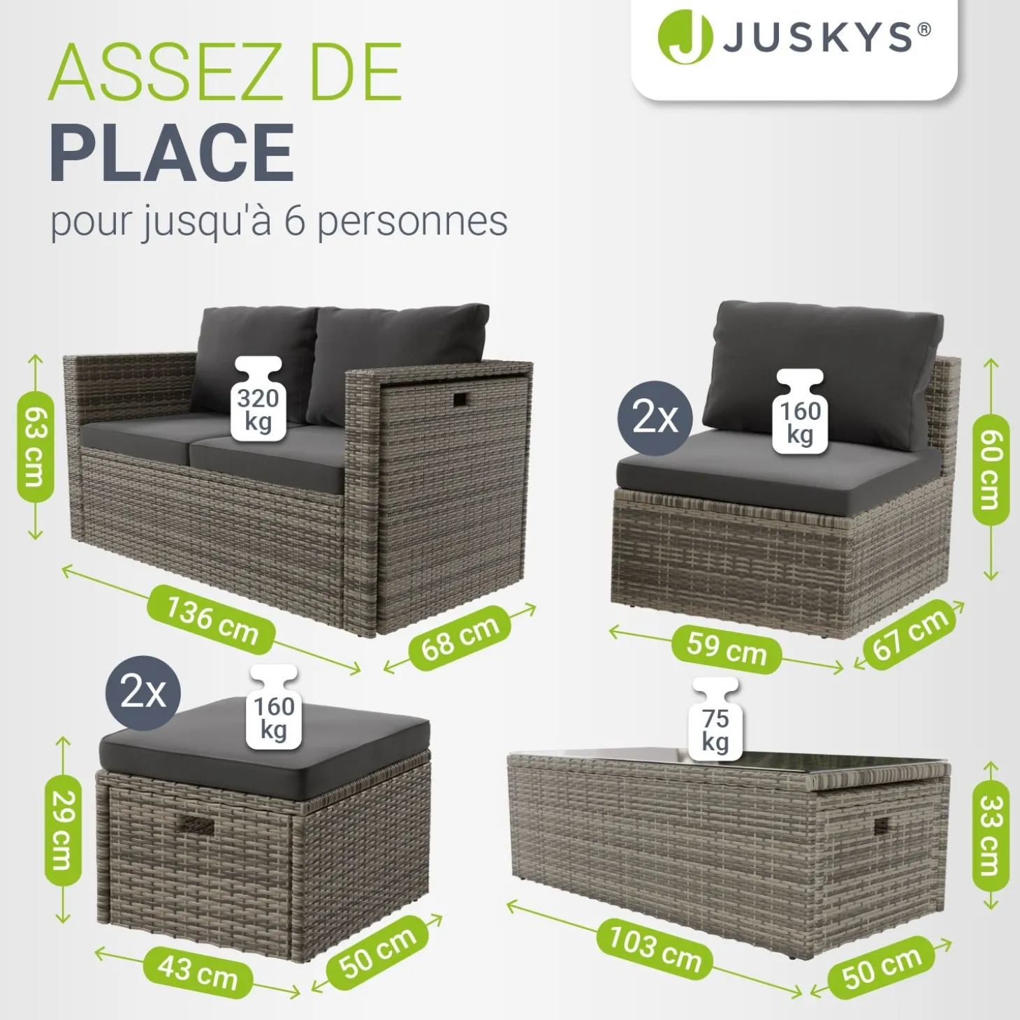Polyrattan Lounge Salou