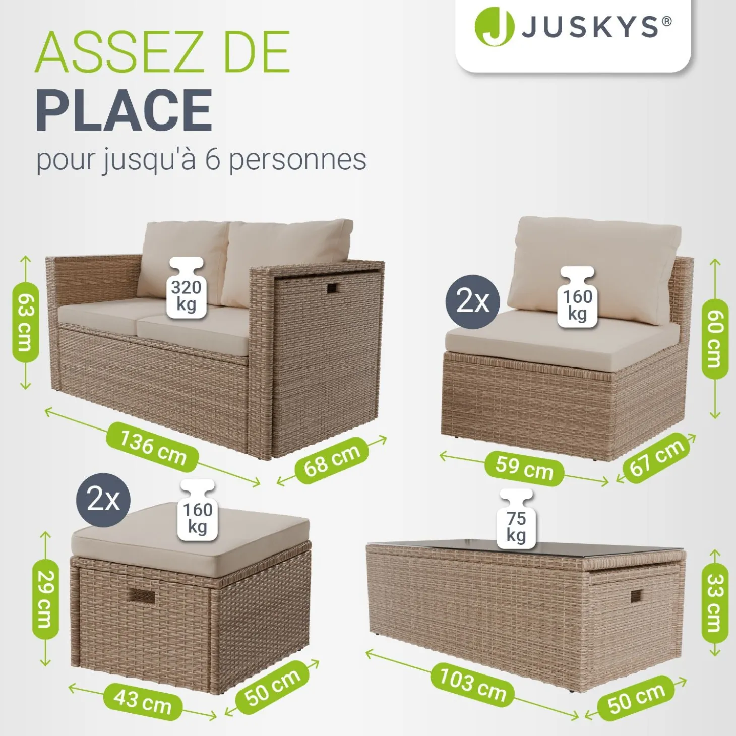 Polyrattan Lounge Salou