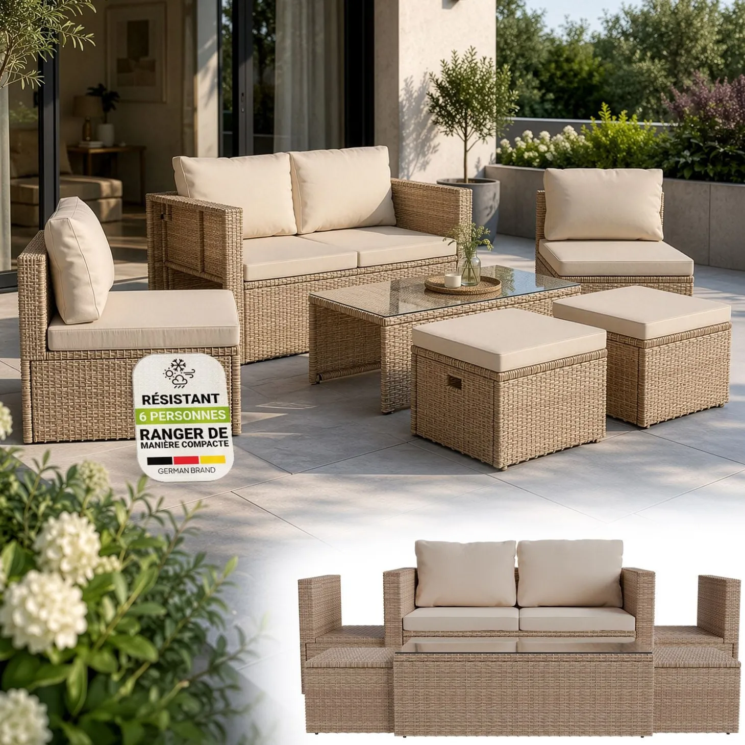Polyrattan Lounge Salou