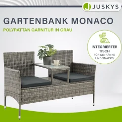 Polyrattan Sitzbank Monaco