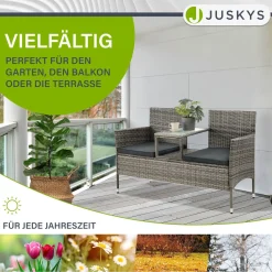 Polyrattan Sitzbank Monaco