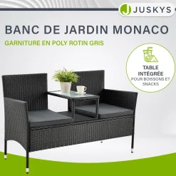 Polyrattan Sitzbank Monaco