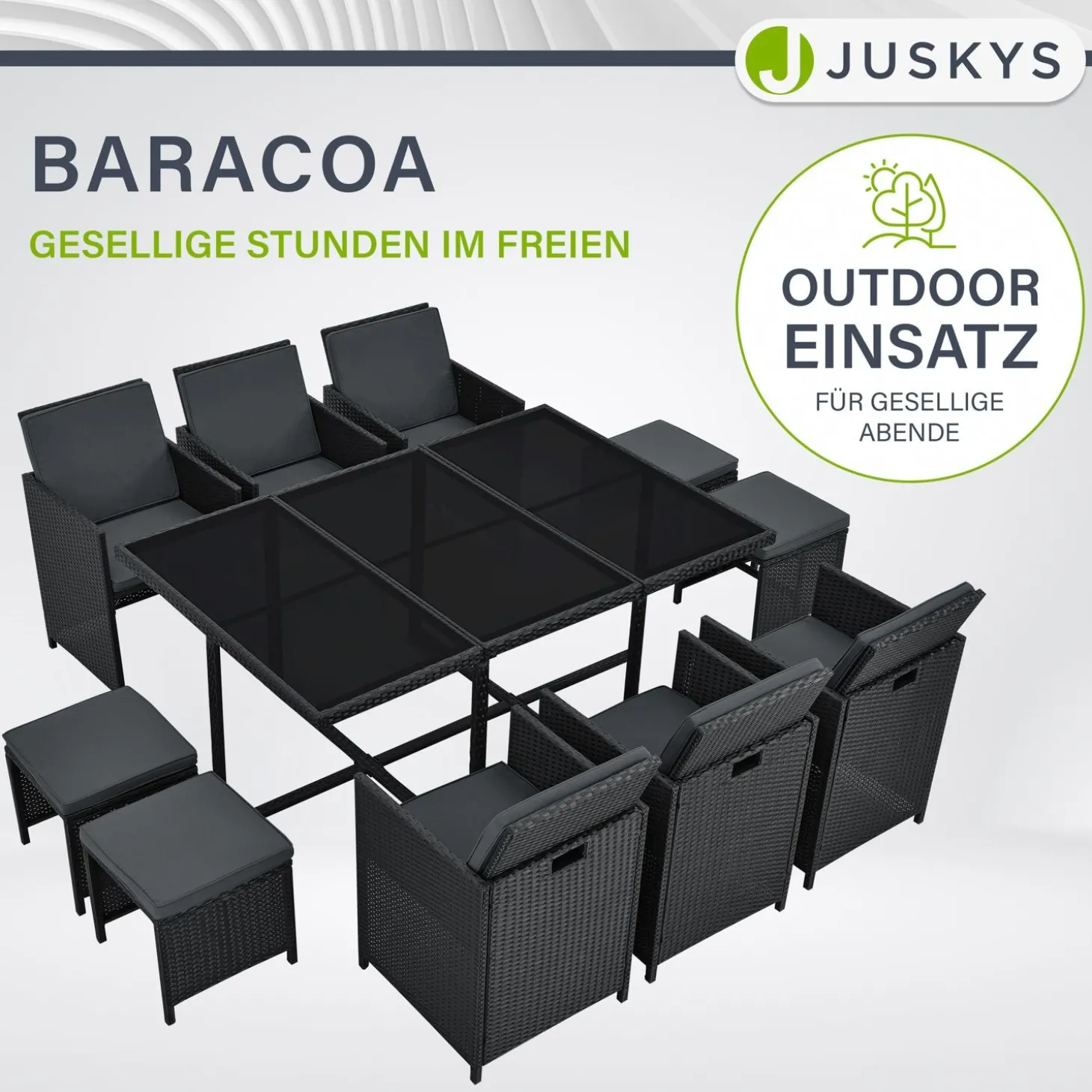 Polyrattan Sitzgruppe Baracoa