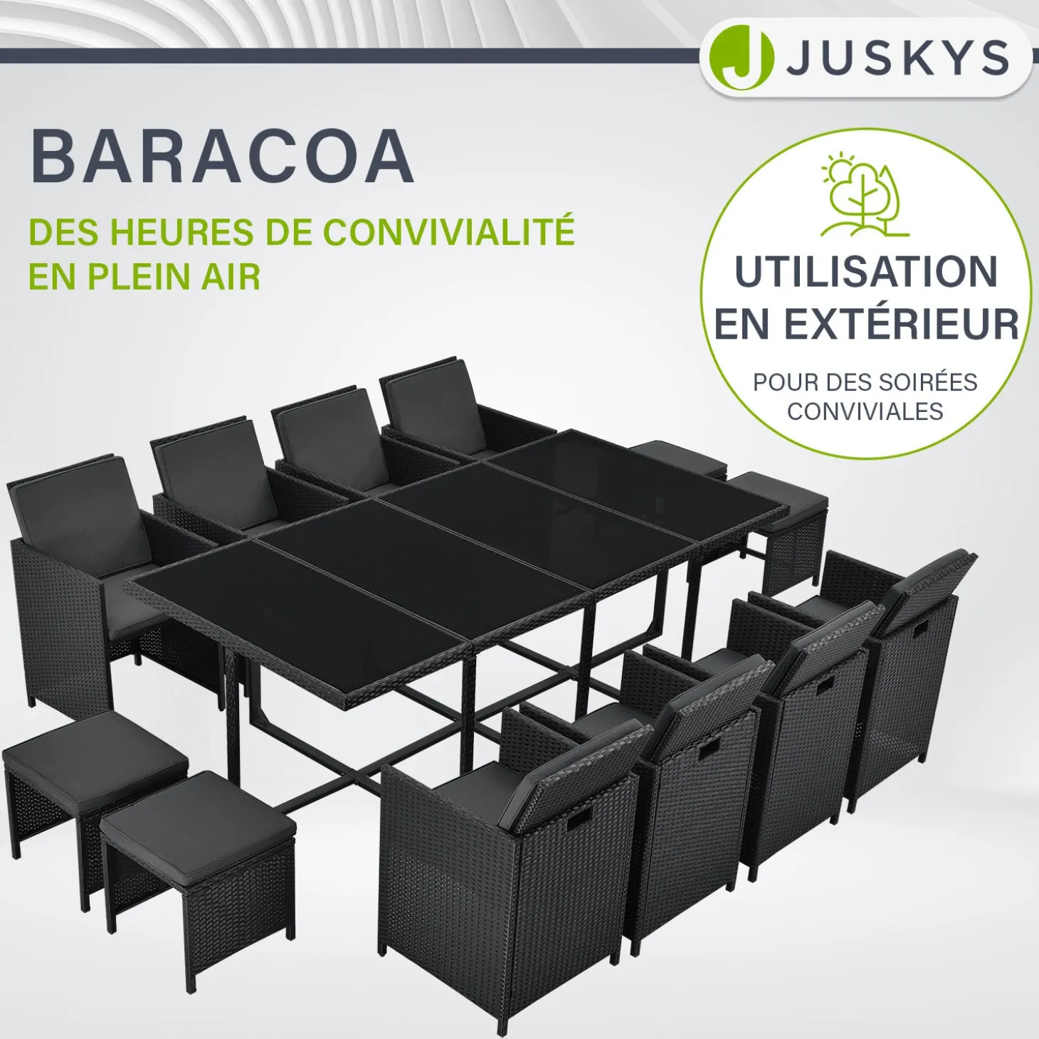 Polyrattan Sitzgruppe Baracoa