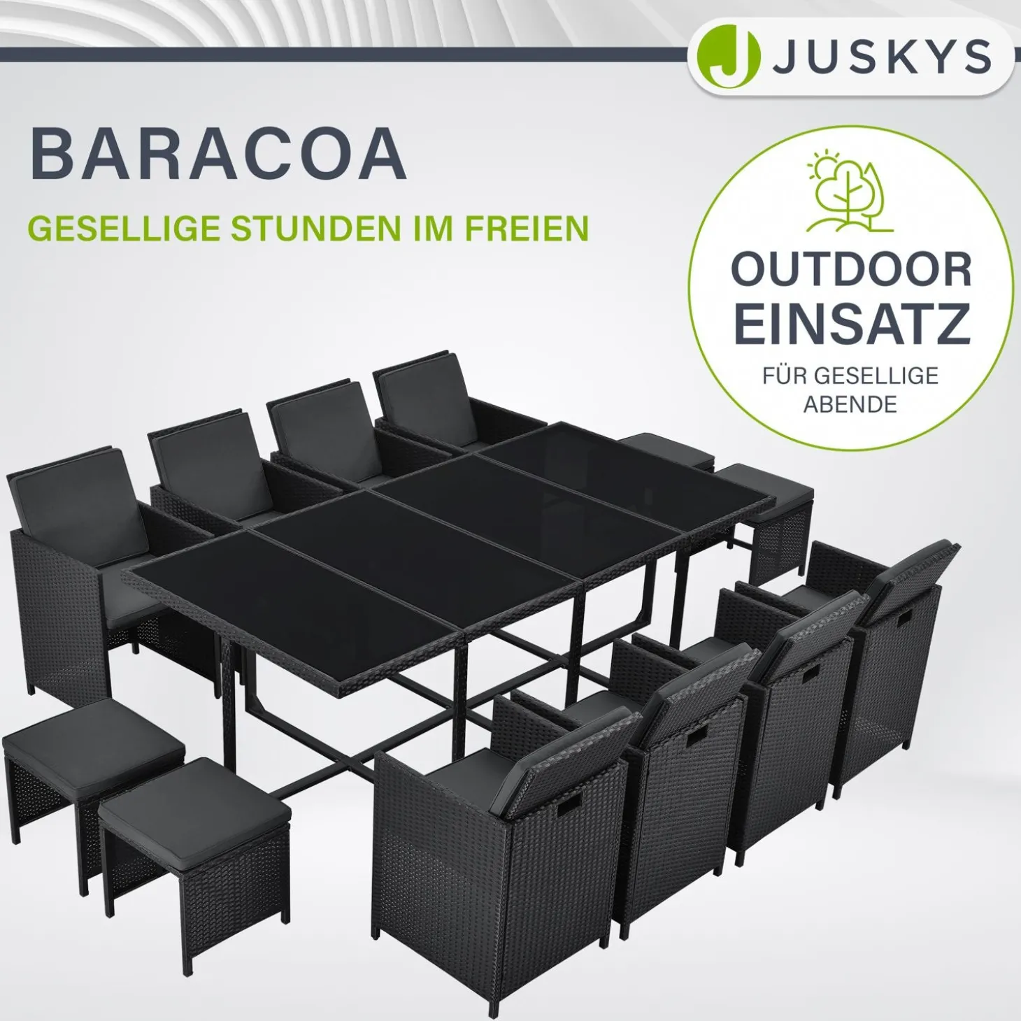 Polyrattan Sitzgruppe Baracoa