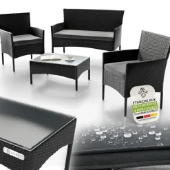 Polyrattan Sitzgruppe Fort Myers