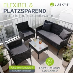 Polyrattan Sitzgruppe Fort Myers