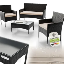 Polyrattan Sitzgruppe Fort Myers