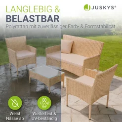 Polyrattan Sitzgruppe Fort Myers