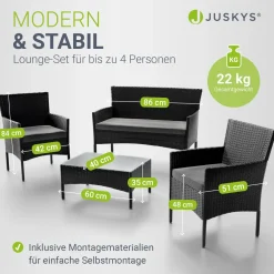 Polyrattan Sitzgruppe Fort Myers