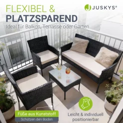 Polyrattan Sitzgruppe Fort Myers