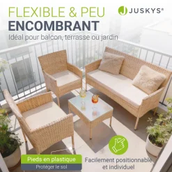 Polyrattan Sitzgruppe Fort Myers