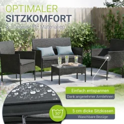 Polyrattan Sitzgruppe Fort Myers
