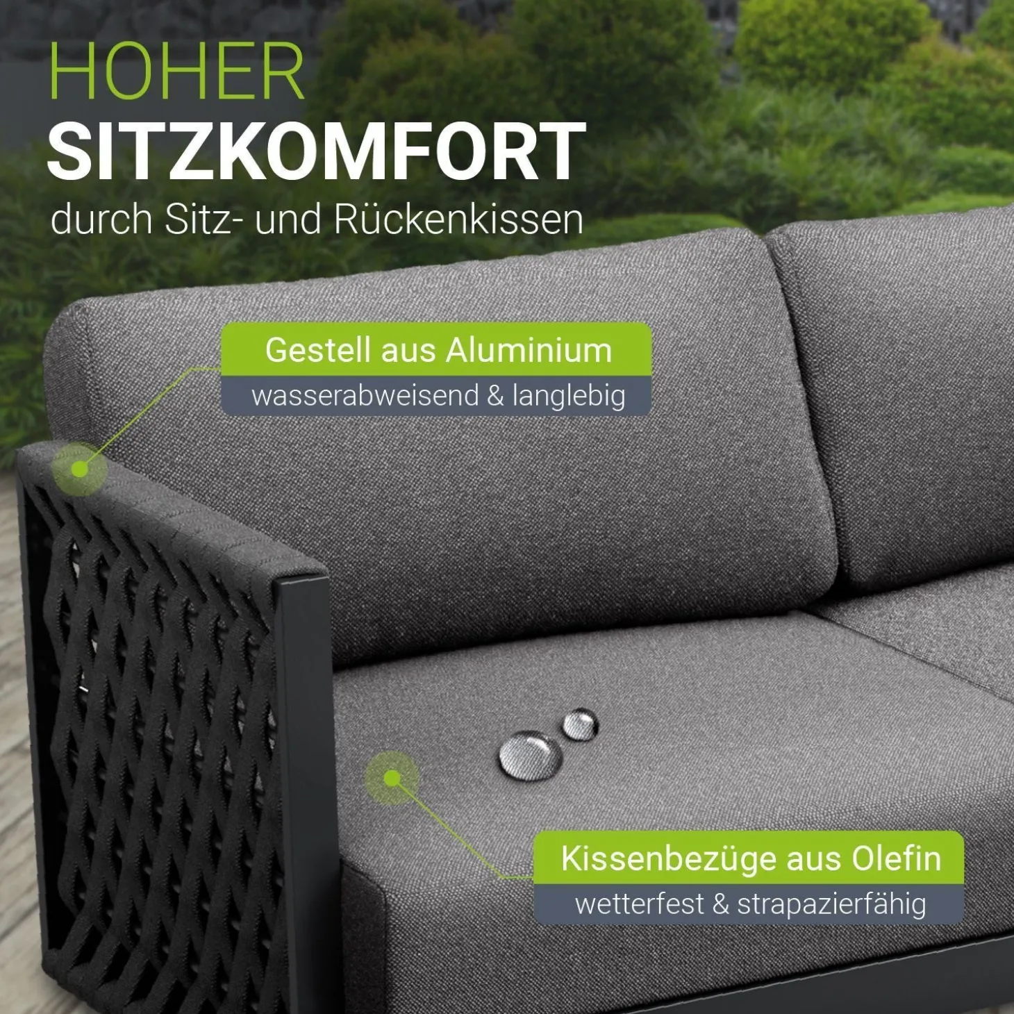 Premium Gartenmöbel Set Port Royale