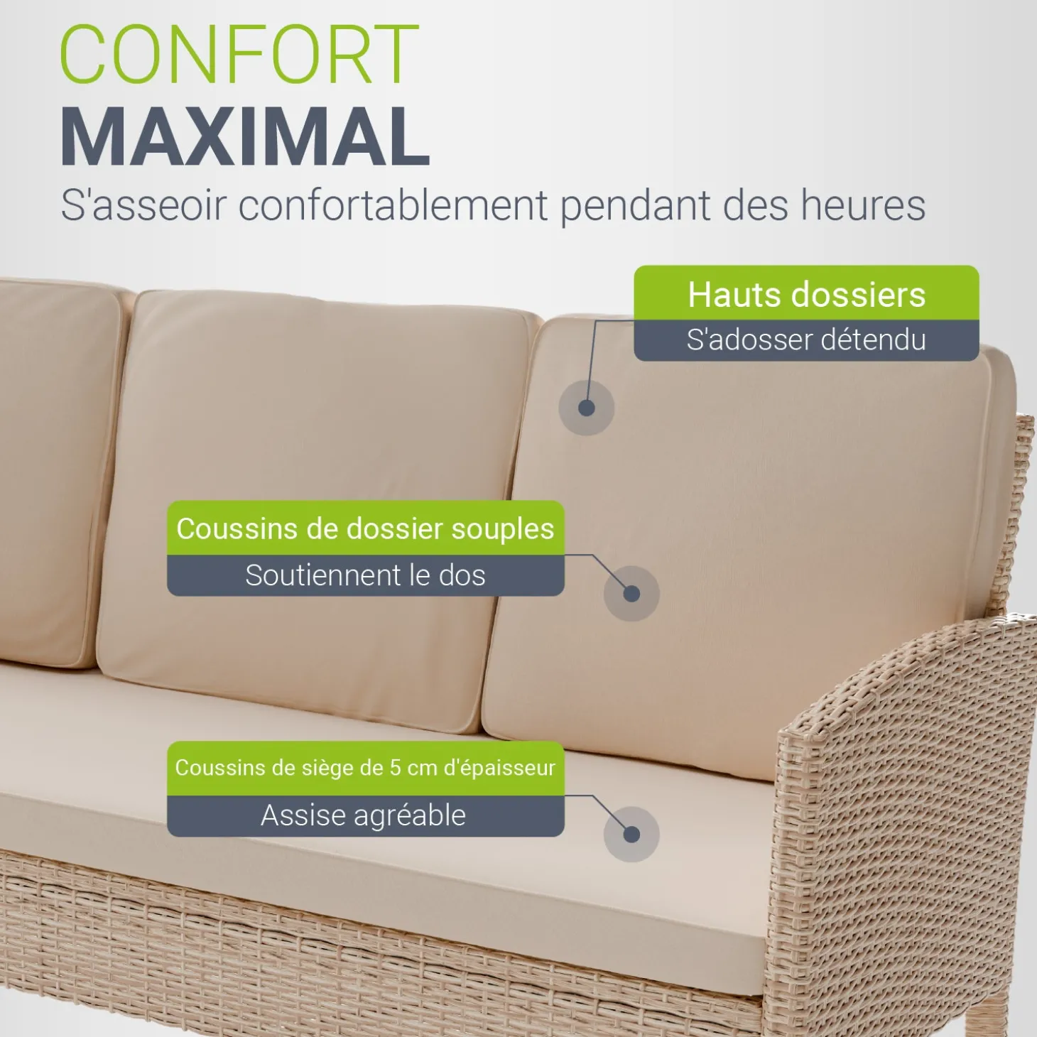 Rattan Sitzgruppe Turin