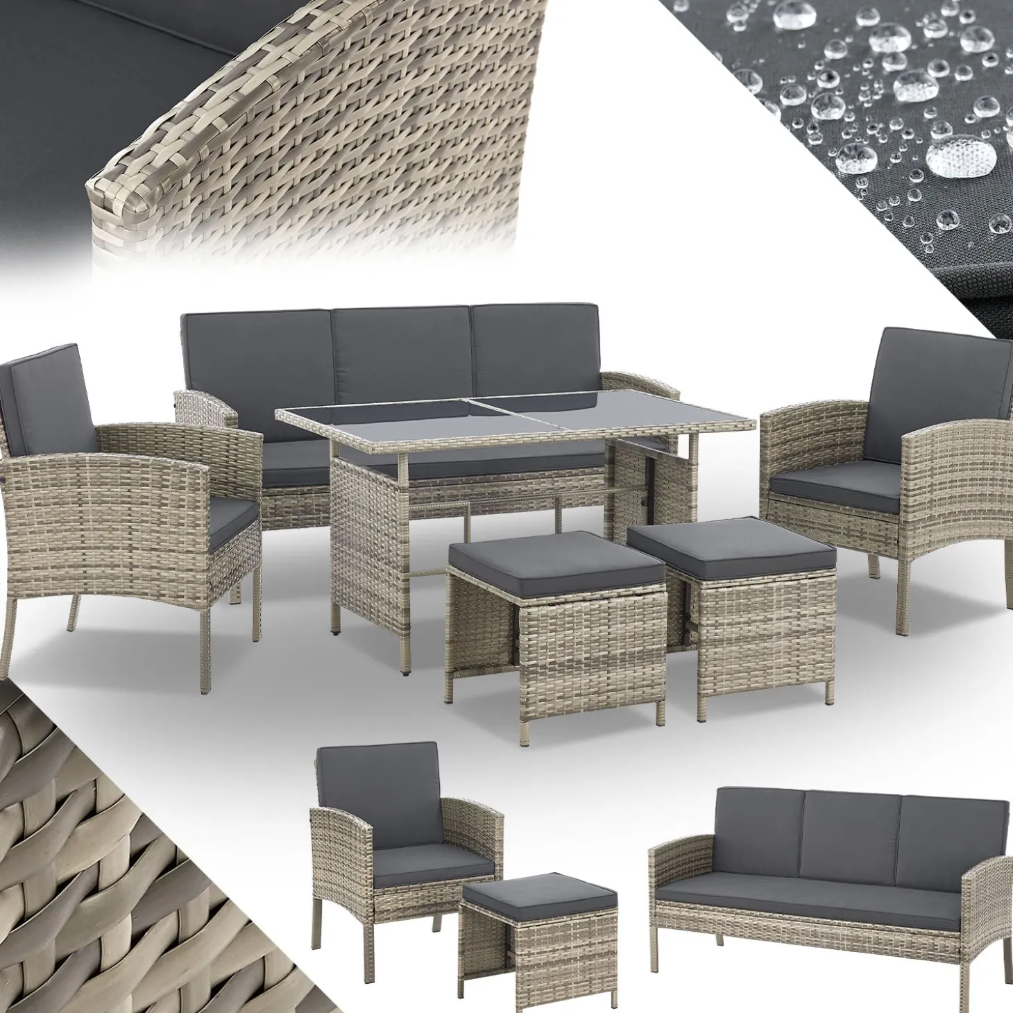 Rattan Sitzgruppe Turin