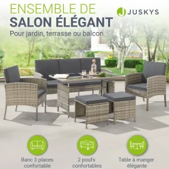 Rattan Sitzgruppe Turin