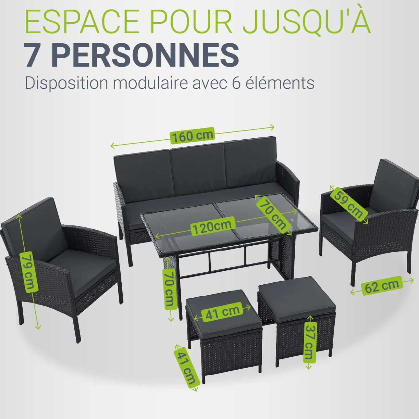 Rattan Sitzgruppe Turin