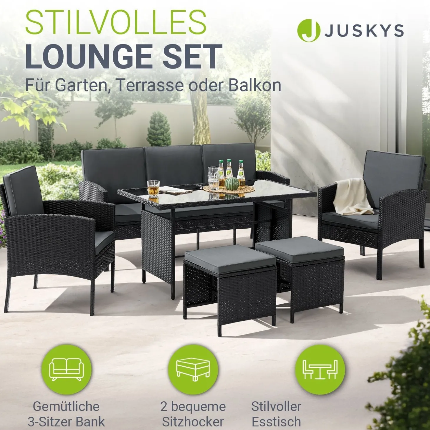 Rattan Sitzgruppe Turin