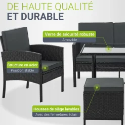 Rattan Sitzgruppe Turin