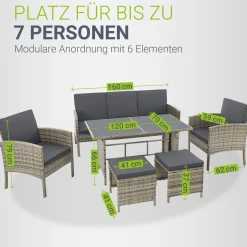 Rattan Sitzgruppe Turin